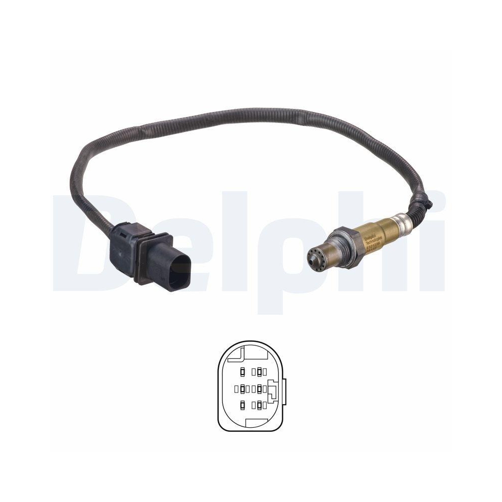 DELPHI ES21236-12B1 Lambdasonde für MERCEDES-BENZ, links, nach Katalysator