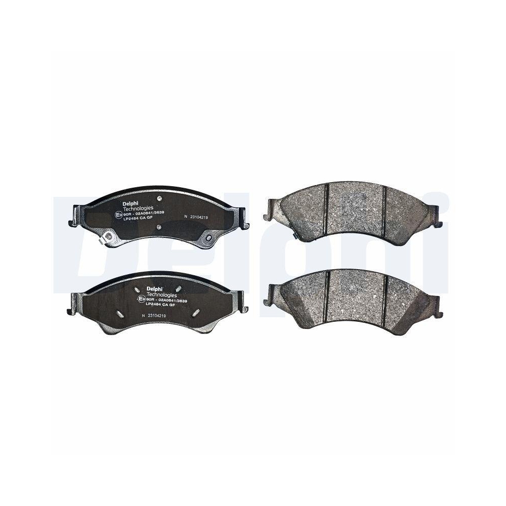 DELPHI LP2484 Bremsbelagsatz, Scheibenbremse f&uuml;r FORD MAZDA FORD USA
