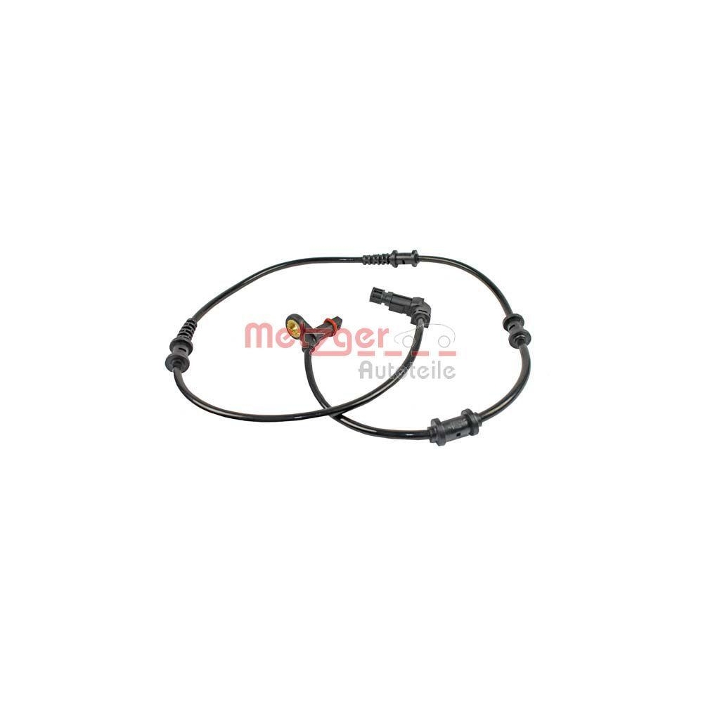 Sensor, Raddrehzahl METZGER 0900128 f&uuml;r MERCEDES-BENZ, Vorderachse