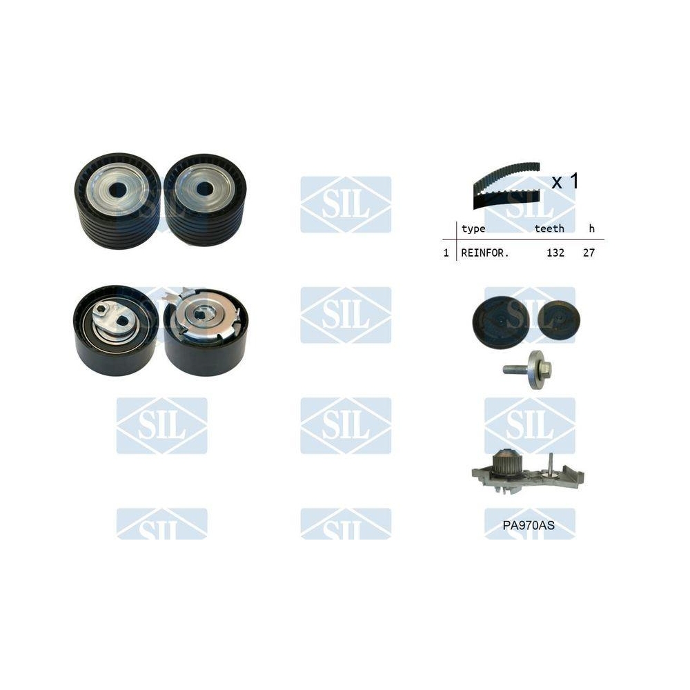 Wasserpumpe + Zahnriemensatz Saleri SIL K1PA970AS für LADA NISSAN RENAULT DACIA