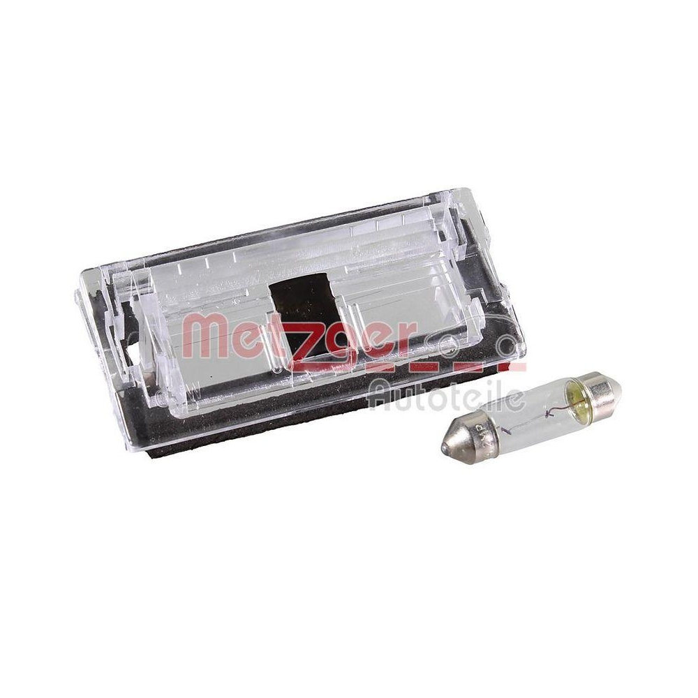 Lichtscheibe, Kennzeichenleuchte METZGER 2080007 f&uuml;r BMW, links, rechts