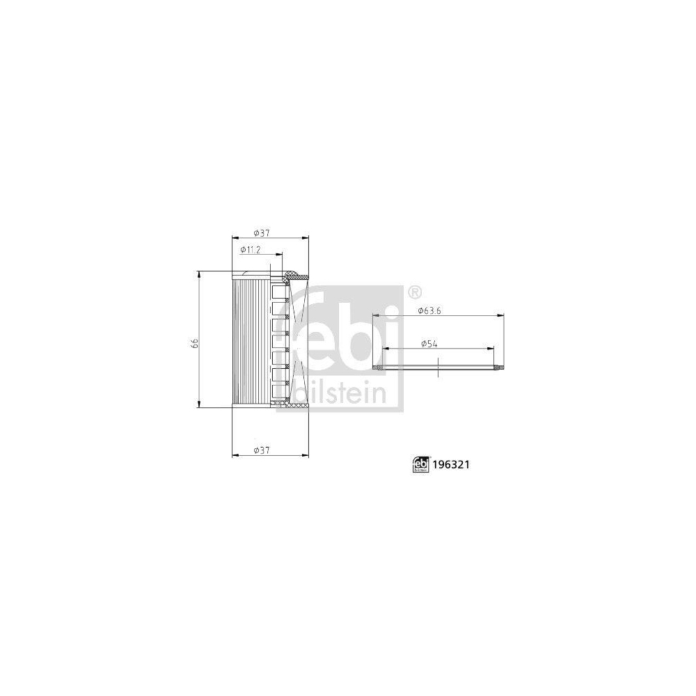 FEBI BILSTEIN Hydraulikfilter, Automatikgetriebe 196321 f&uuml;r MITSUBISHI NISSAN