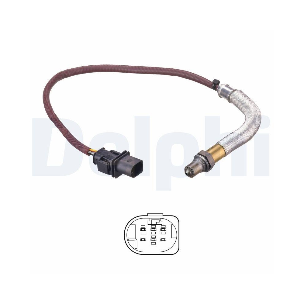DELPHI ES21238-12B1 Lambdasonde f&uuml;r MERCEDES-BENZ, vor Katalysator, vorne