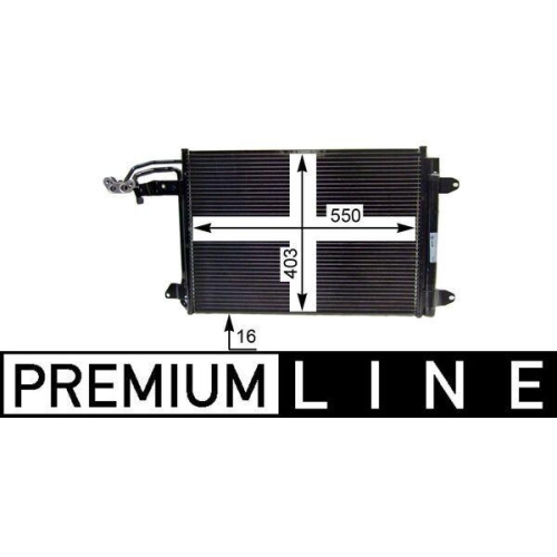 MAHLE AC 324 000P Kondensator, Klimaanlage BEHR *** PREMIUM LINE *** f&uuml;r AUDI VW