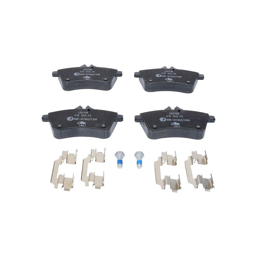 Bremsbelagsatz, Scheibenbremse ATE 13.0470-2708.2 ATE Ceramic für MERCEDES-BENZ