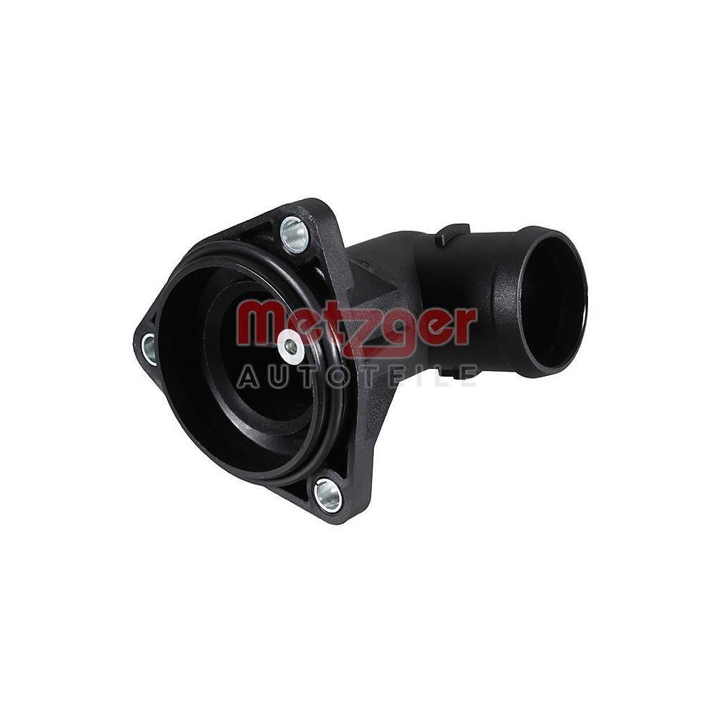 K&uuml;hlmittelflansch METZGER 4010596 f&uuml;r AUDI SKODA VW, Thermostat