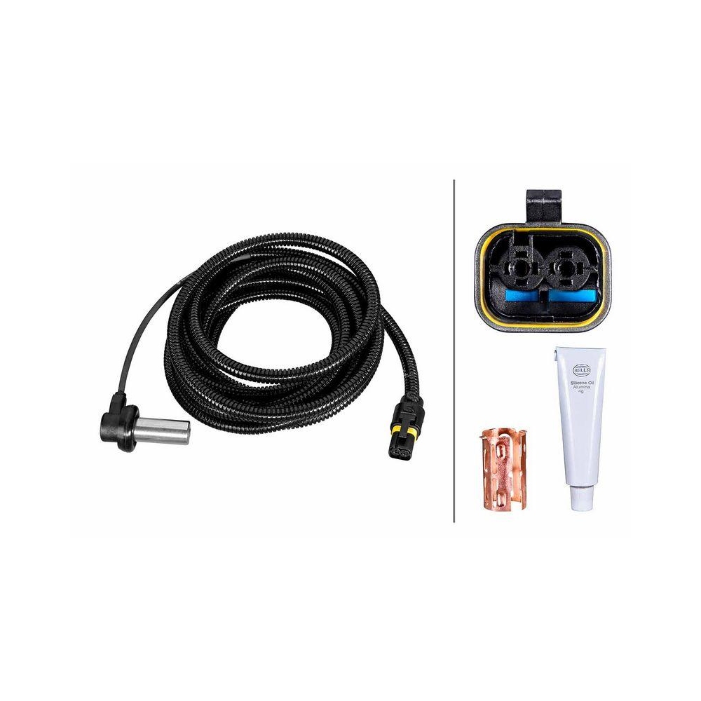 HELLA Sensor, Raddrehzahl 6PU 230 052-191 f&uuml;r MAN, Vorderachse