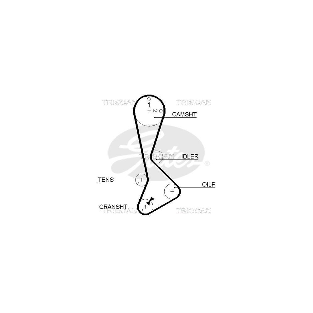 Zahnriemen TRISCAN 8645 5198xs f&uuml;r TOYOTA DANA