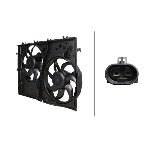 HELLA 8EW 366 421-141 L&uuml;fter, Motork&uuml;hlung f&uuml;r FIAT, vorne