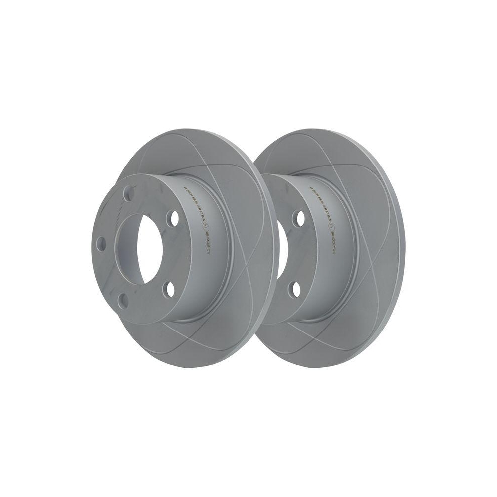 Bremsscheibe ATE 24.0310-0201.1 PowerDisc für SKODA VAG, Hinterachse