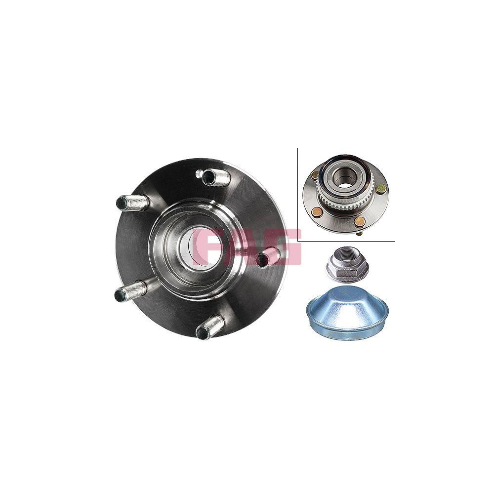 Radlagersatz Schaeffler FAG 713 6265 20 für HYUNDAI KIA, Hinterachse