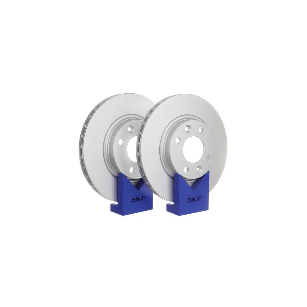 SKF VKBD 80009 V2 2 St&uuml;ck Bremsscheiben f&uuml;r RENAULT DACIA SMART, Hinterachse, Vorderachse