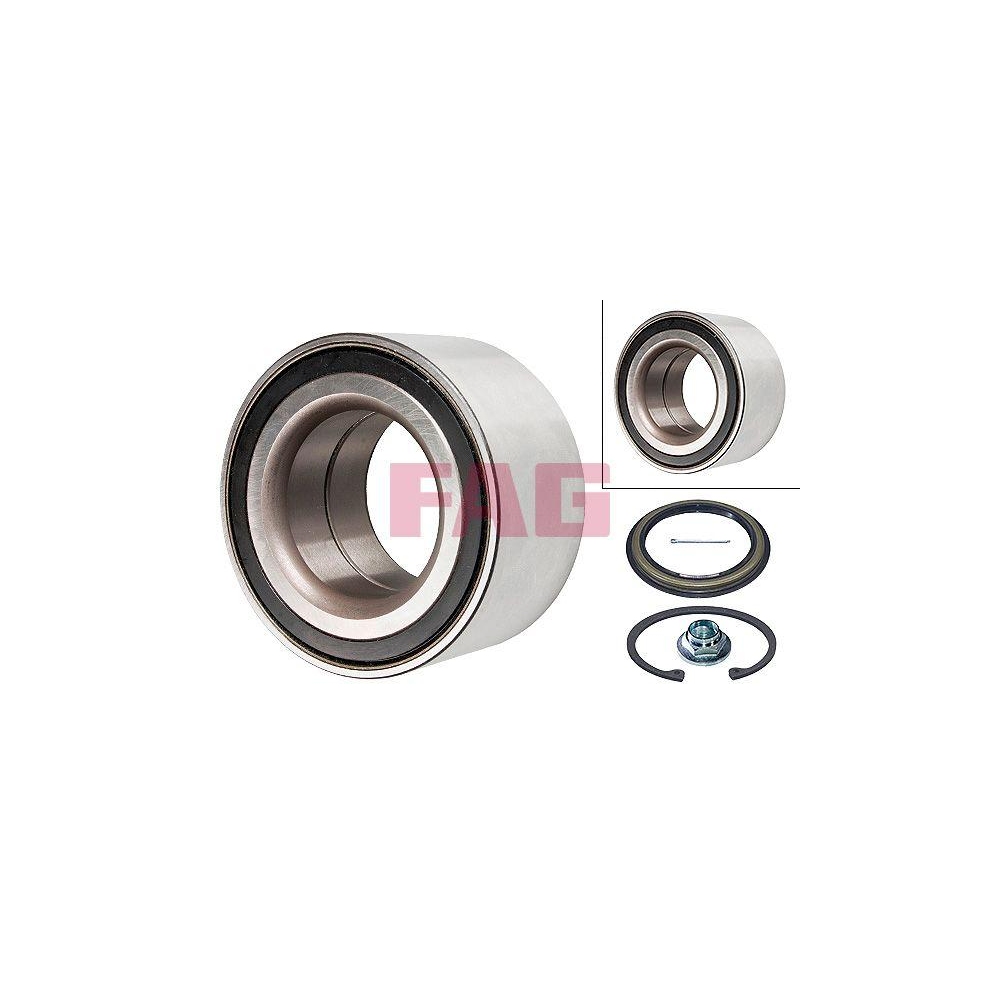 Radlagersatz Schaeffler FAG 713 6267 40 f&uuml;r HYUNDAI KIA, Hinterachse