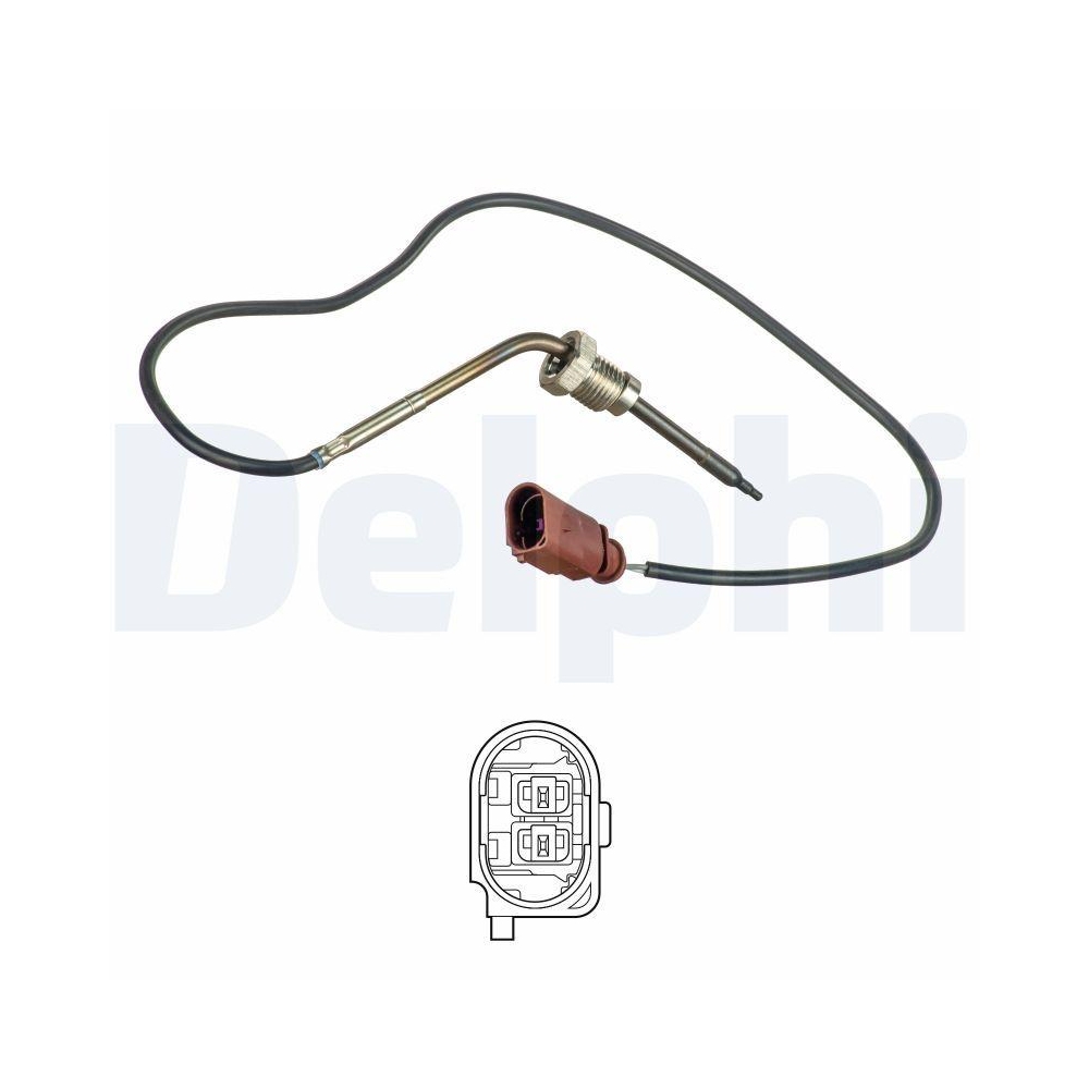 DELPHI TS30187 Sensor, Abgastemperatur f&uuml;r AUDI, f&uuml;r Zylinder 1, f&uuml;r Zylinder 4