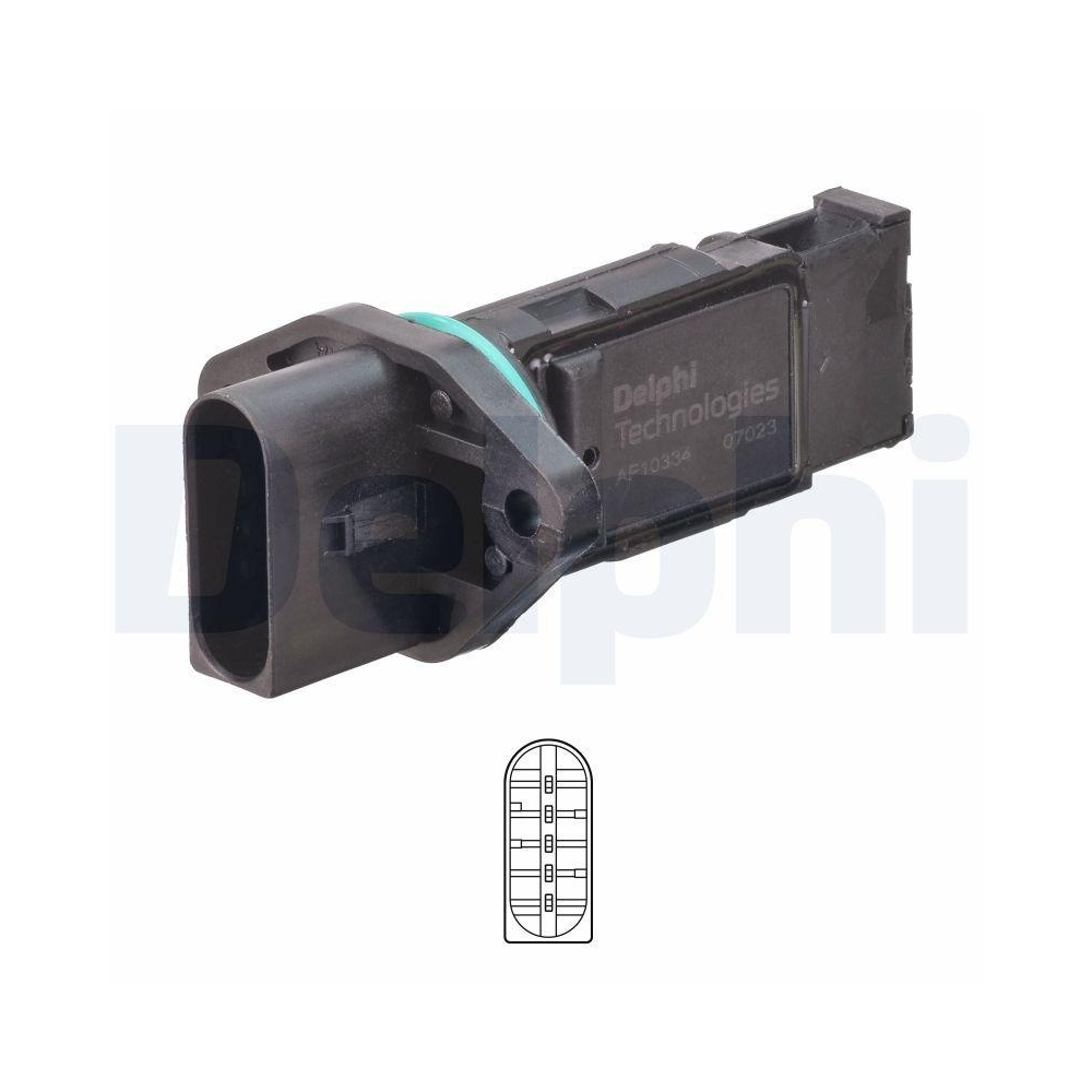 DELPHI AF10334-12B1 Luftmassenmesser f&uuml;r AUDI SEAT SKODA VW