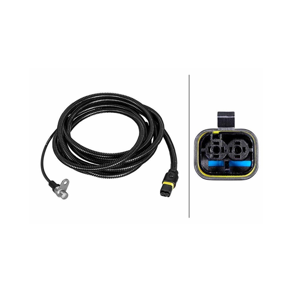 HELLA Sensor, Raddrehzahl 6PU 230 052-231 f&uuml;r MAN, Hinterachse rechts