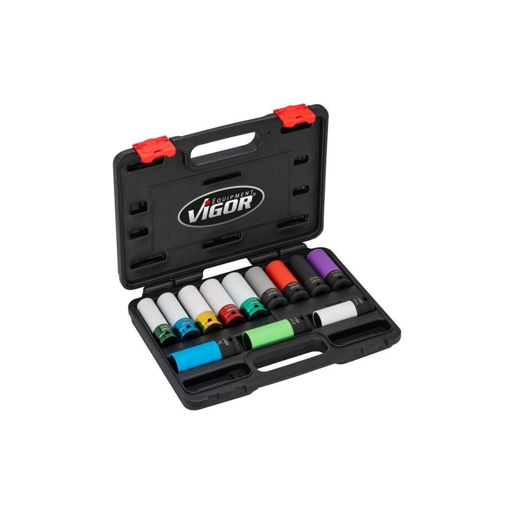 Kraft-Stecknuss-Satz VIGOR V6312/12 für