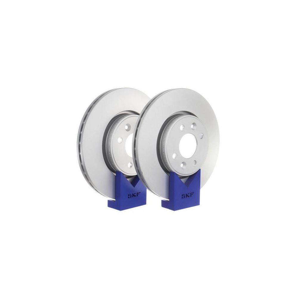 SKF VKBD 80010 V2 2 St&uuml;ck Bremsscheiben f&uuml;r RENAULT DACIA, Vorderachse