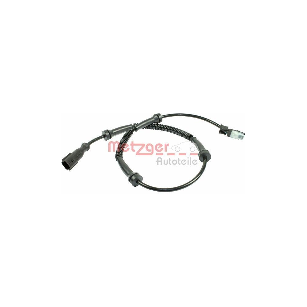 Sensor, Raddrehzahl METZGER 0900221 f&uuml;r OPEL RENAULT, Vorderachse