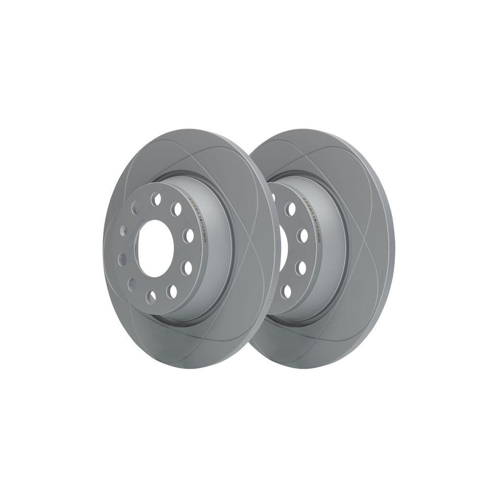 Bremsscheibe ATE 24.0312-0169.1 PowerDisc für SEAT SKODA VAG, Hinterachse