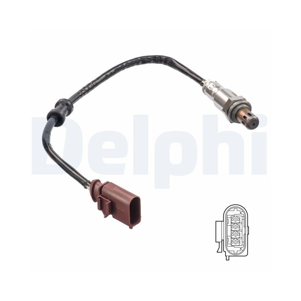 DELPHI ES21245-12B1 Lambdasonde für SEAT SKODA VW, vor Katalysator