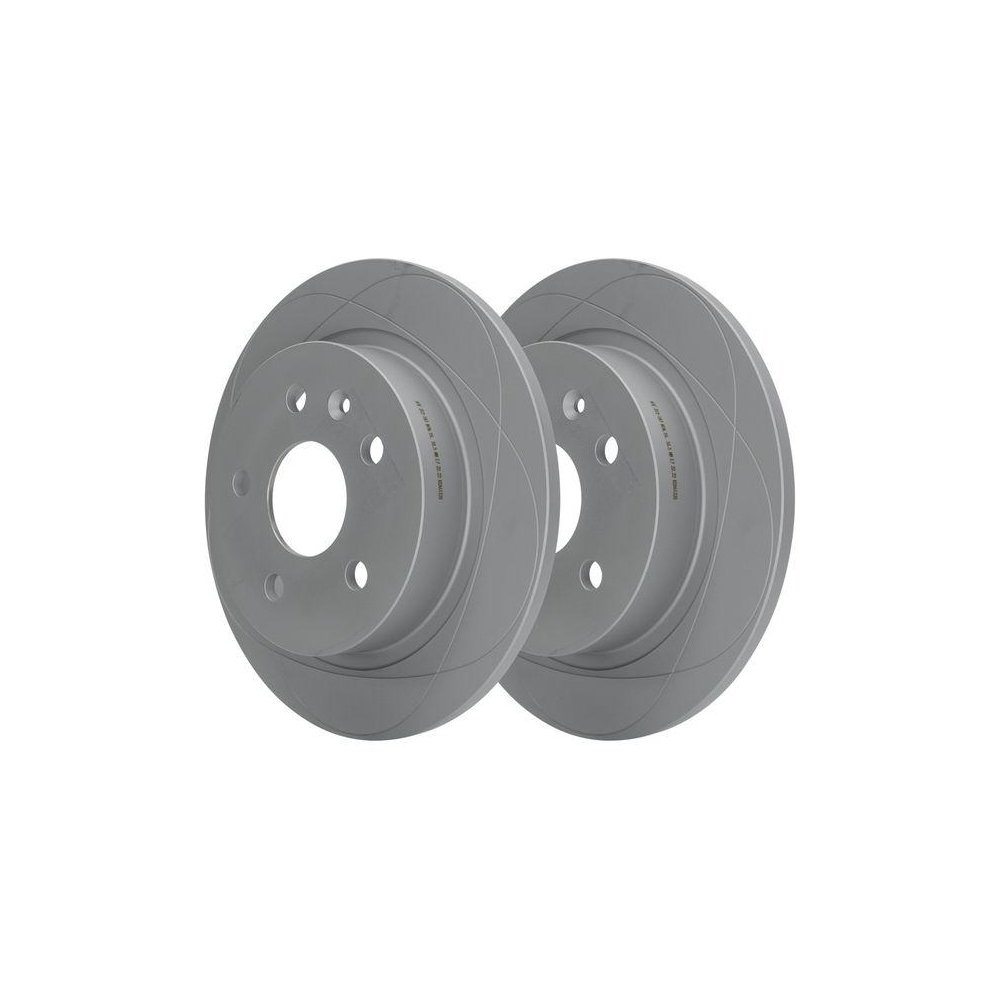 Bremsscheibe ATE 24.0312-0187.1 PowerDisc f&uuml;r OPEL SAAB VAUXHALL, Hinterachse