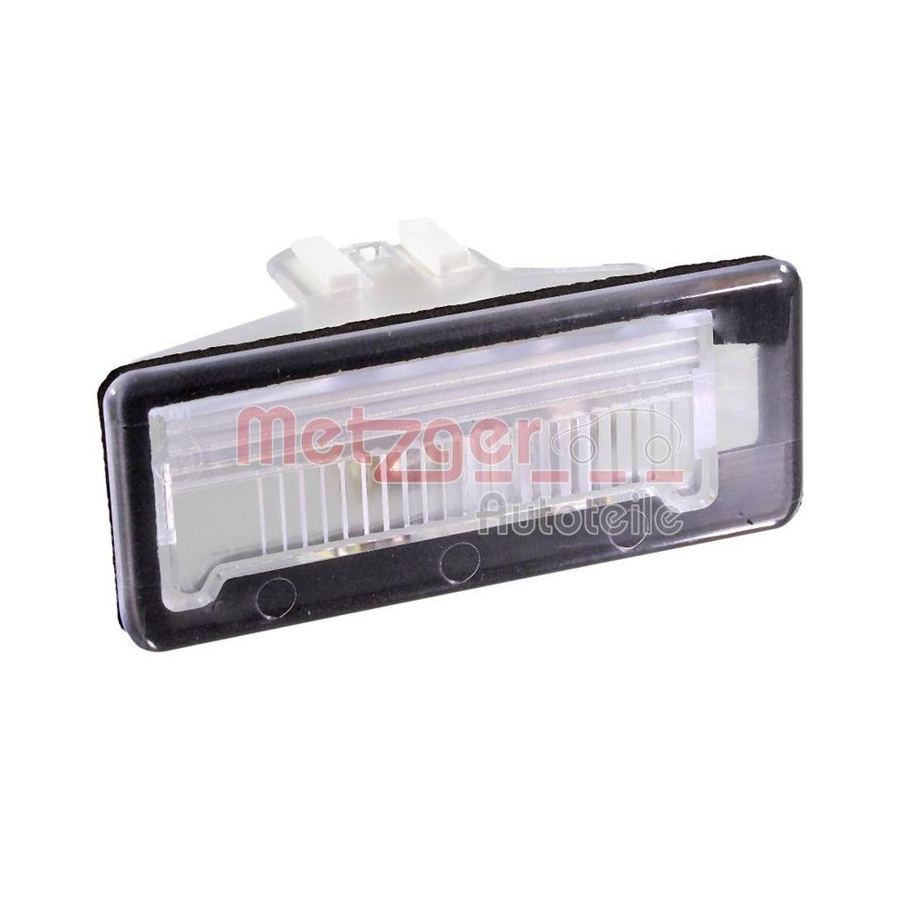 Kennzeichenleuchte METZGER 2080016 für FIAT OPEL VAUXHALL GENERAL MOTORS, links