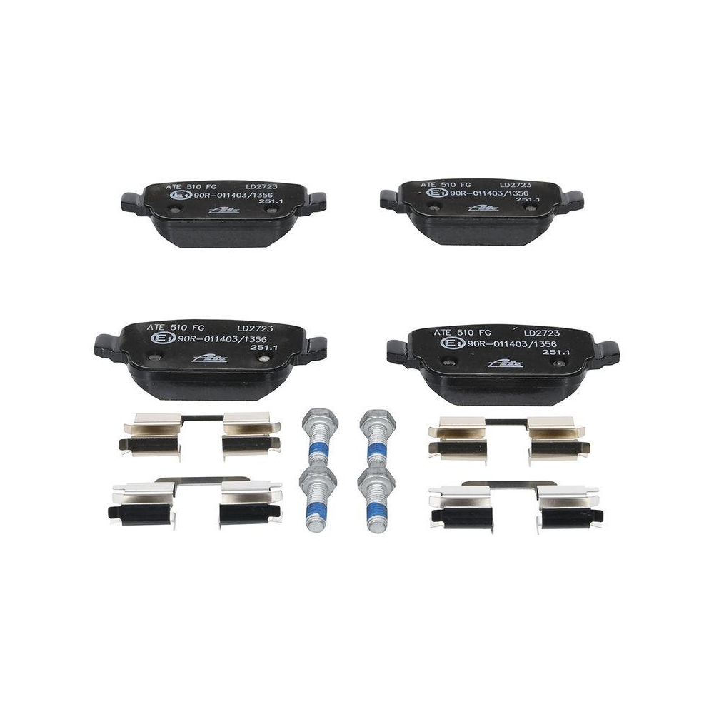 Bremsbelagsatz, Scheibenbremse ATE 13.0470-2723.2 ATE Ceramic f&uuml;r FORD