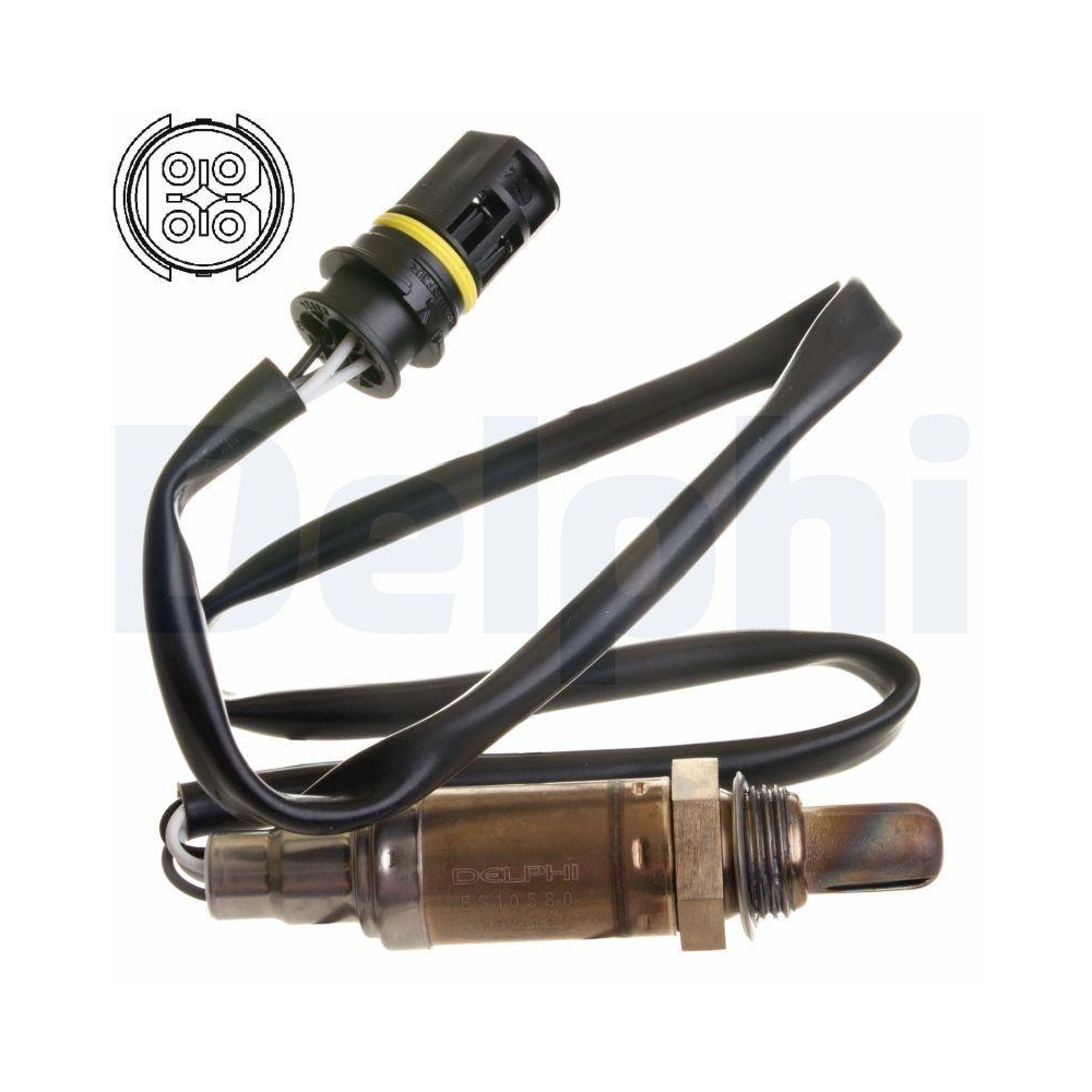DELPHI ES10580-12B1 Lambdasonde für MERCEDES-BENZ STEYR, links, nach Katalysator