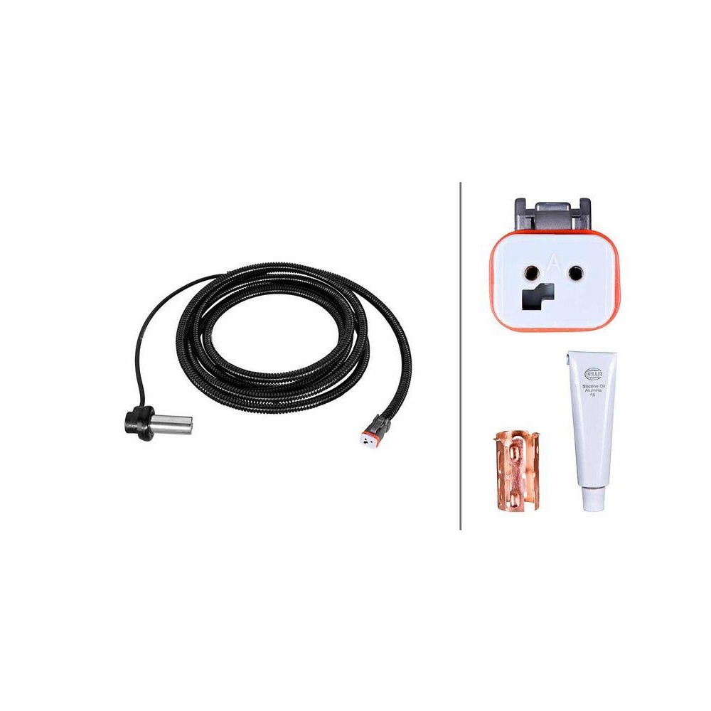 HELLA Sensor, Raddrehzahl 6PU 230 052-281 f&uuml;r RENAULT TRUCKS, Vorderachse links