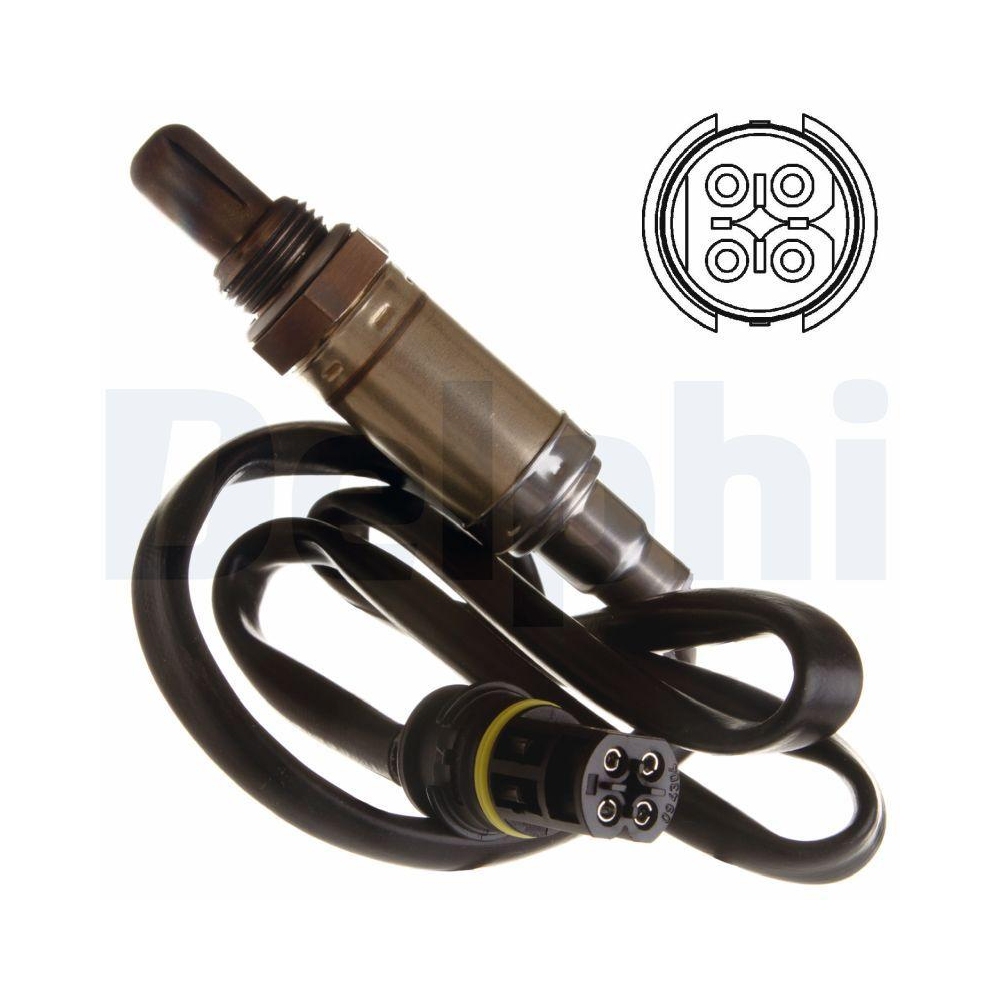 DELPHI ES10581-12B1 Lambdasonde f&uuml;r BMW MERCEDES-BENZ, nach Katalysator