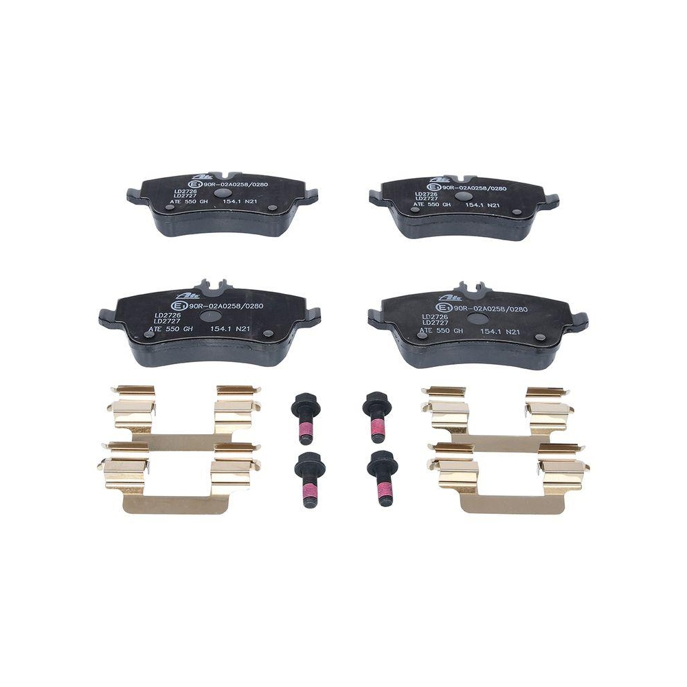 Bremsbelagsatz, Scheibenbremse ATE 13.0470-2727.2 ATE Ceramic f&uuml;r MERCEDES-BENZ