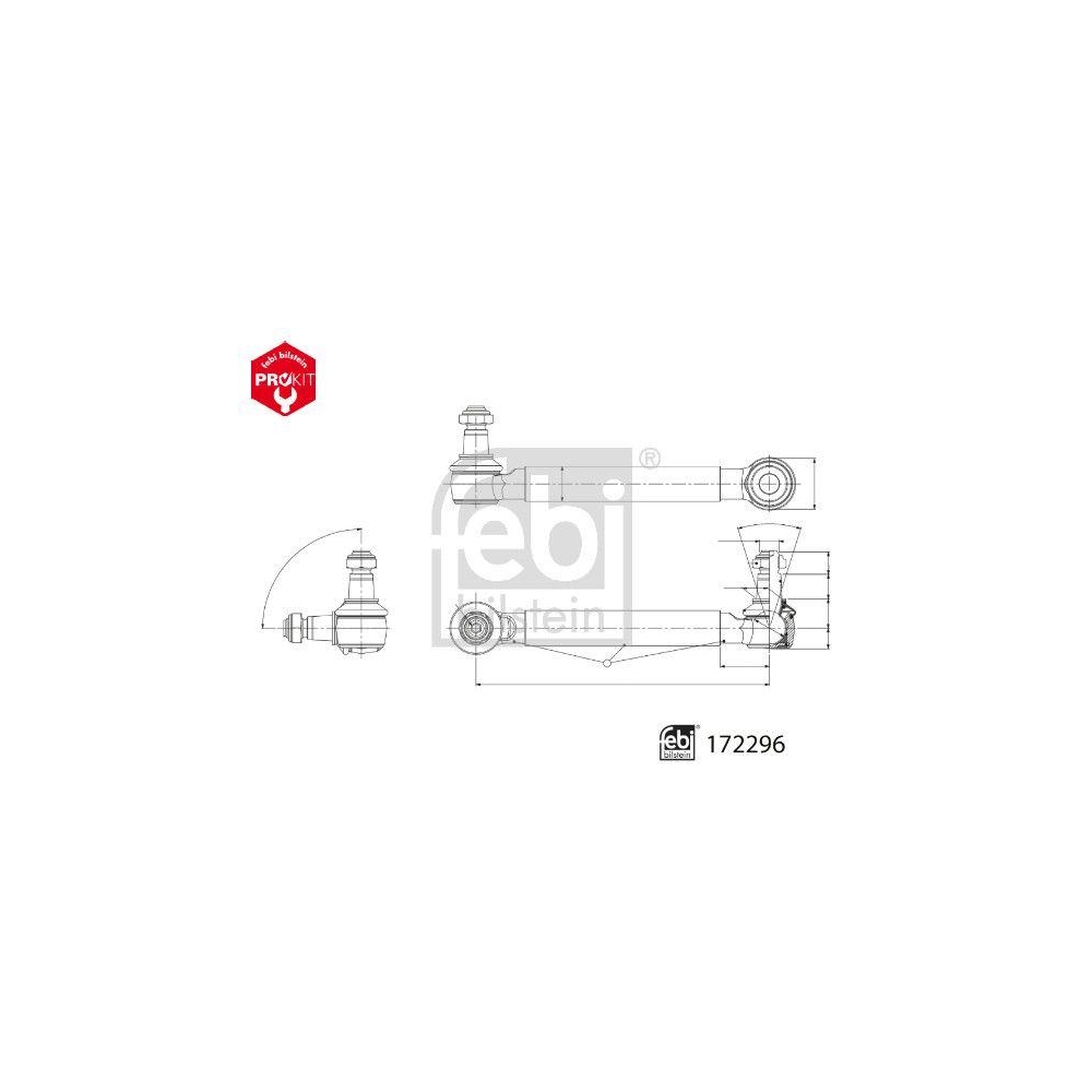 FEBI BILSTEIN Stange/Strebe, Stabilisator 172296 ProKit f&uuml;r EVOBUS