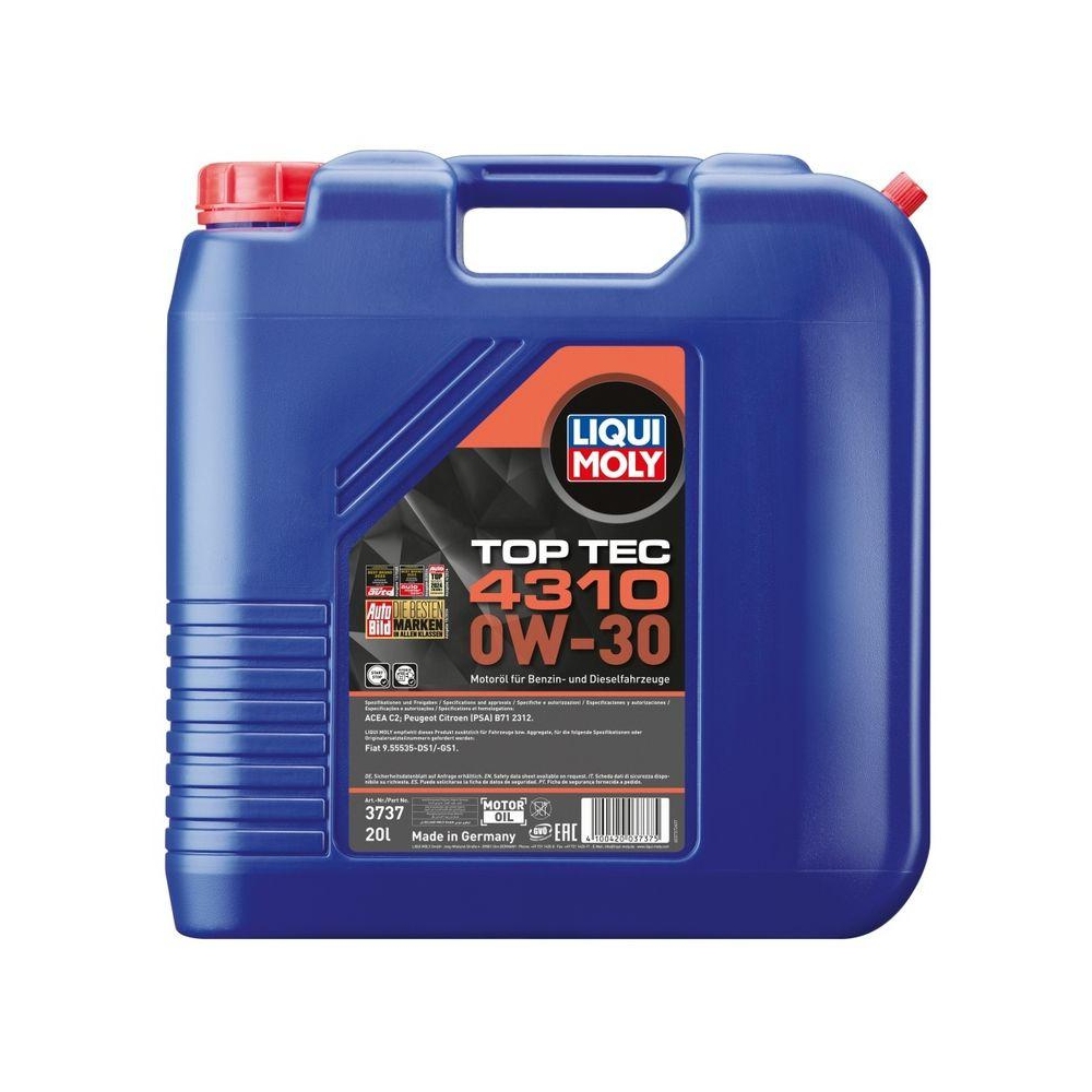 Motoröl LIQUI MOLY 3737 Top Tec 4310 0W-30 für