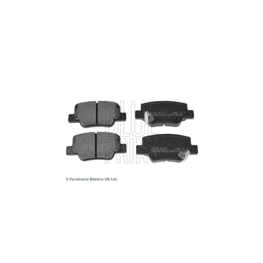 Bremsbelagsatz, Scheibenbremse BLUE PRINT ADT342184 f&uuml;r TOYOTA, Hinterachse