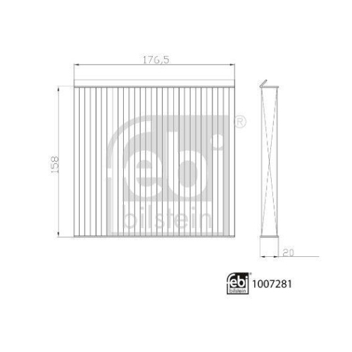 FEBI BILSTEIN 1007281 Filter, Innenraumluft f&uuml;r CHERY