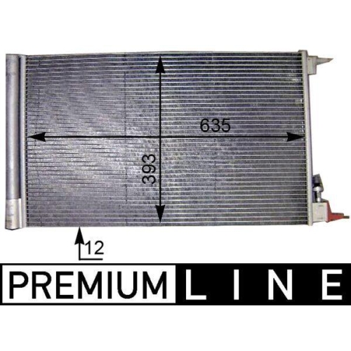 MAHLE AC 552 000P Kondensator, Klimaanlage BEHR *** PREMIUM LINE *** f&uuml;r OPEL