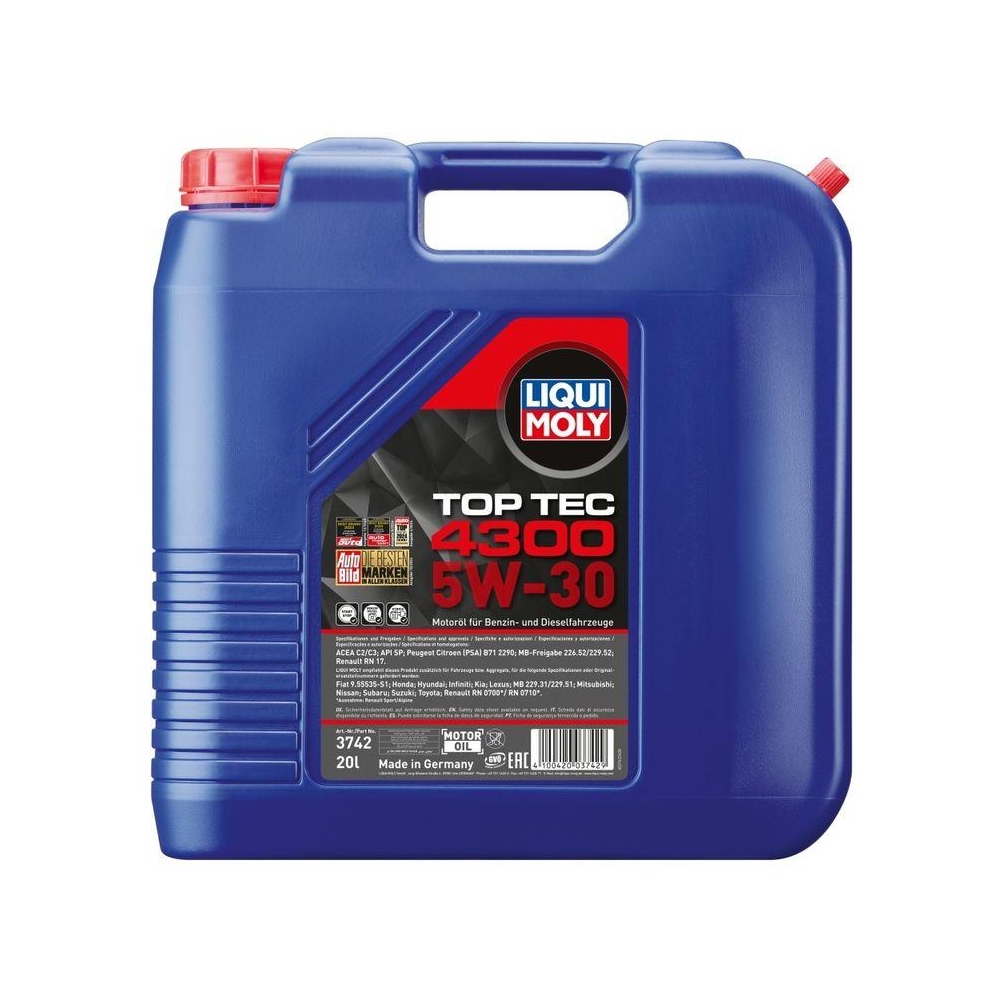 Motoröl LIQUI MOLY 3742 Top Tec 4300 5W-30 für