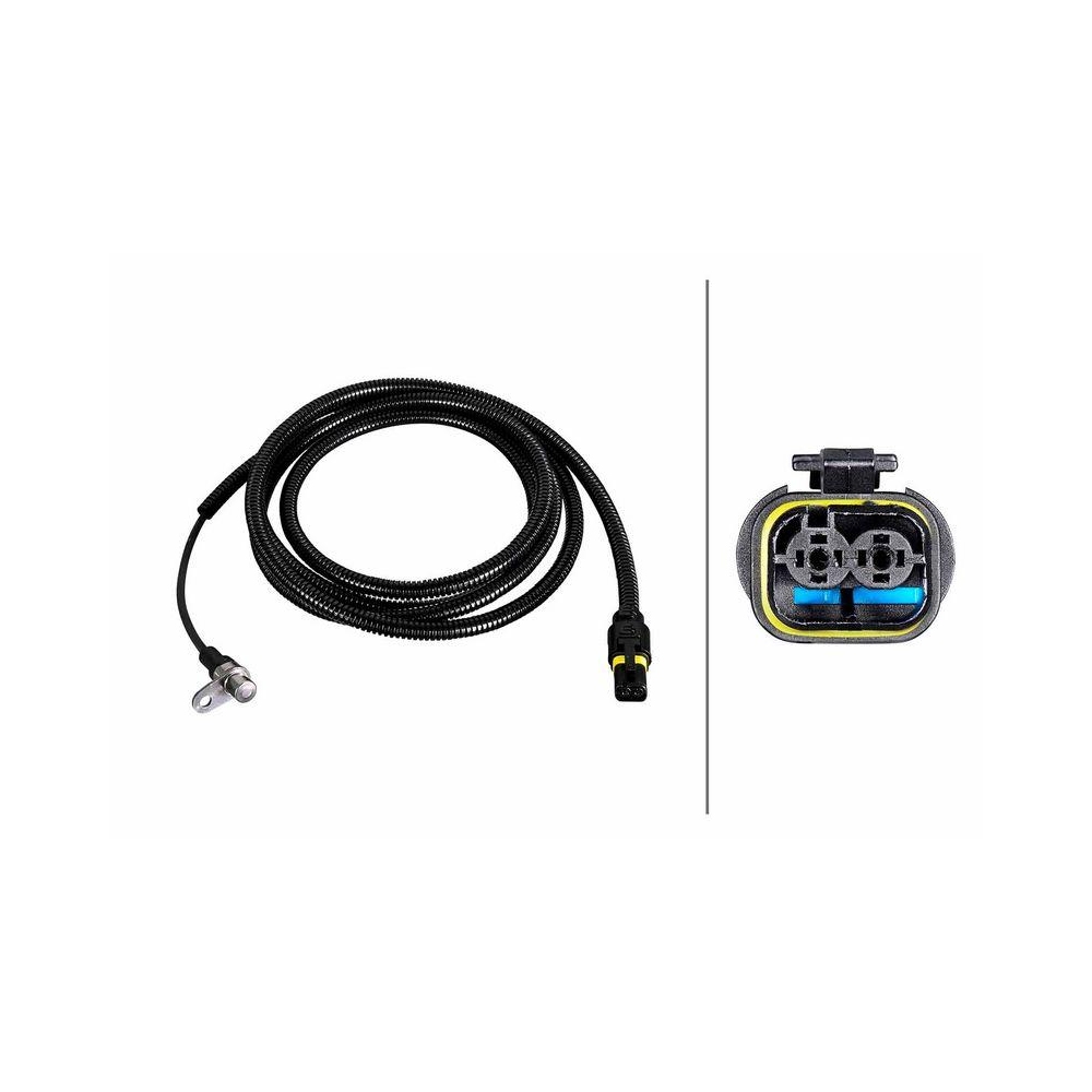 HELLA Sensor, Raddrehzahl 6PU 230 052-331 f&uuml;r DAF MAN, Hinterachse