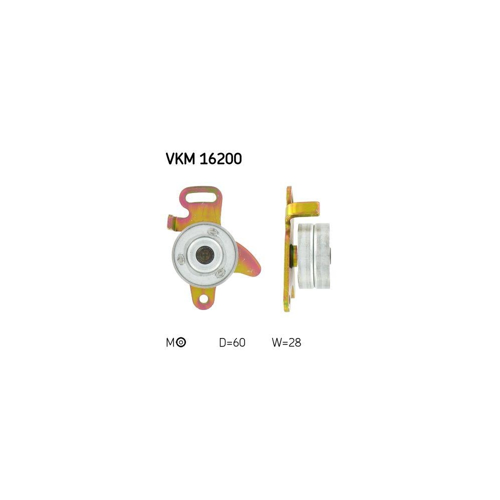 Spannrolle, Zahnriemen SKF VKM 16200 f&uuml;r CITRO&Euml;N PEUGEOT RENAULT
