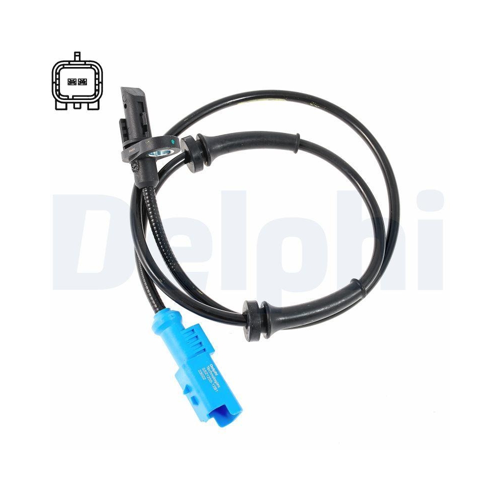 DELPHI SS21255-12B1 Sensor, Raddrehzahl f&uuml;r PEUGEOT, Hinterachse