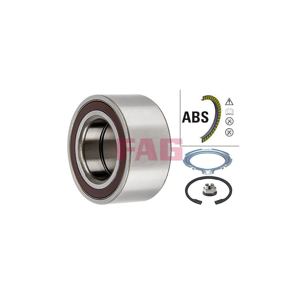 Radlagersatz Schaeffler FAG 713 6309 00 für MERCEDES-BENZ RENAULT, Hinterachse