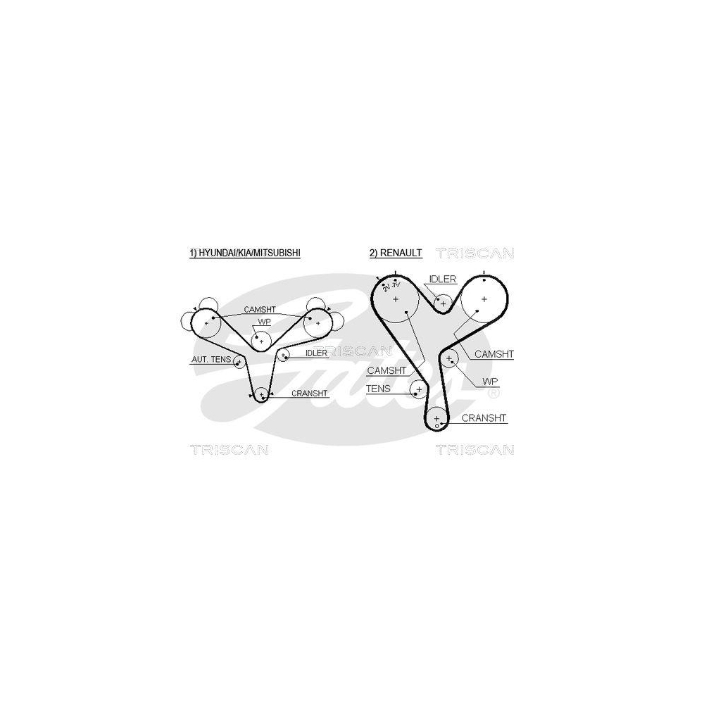 Zahnriemen TRISCAN 8645 5388xs für DANA