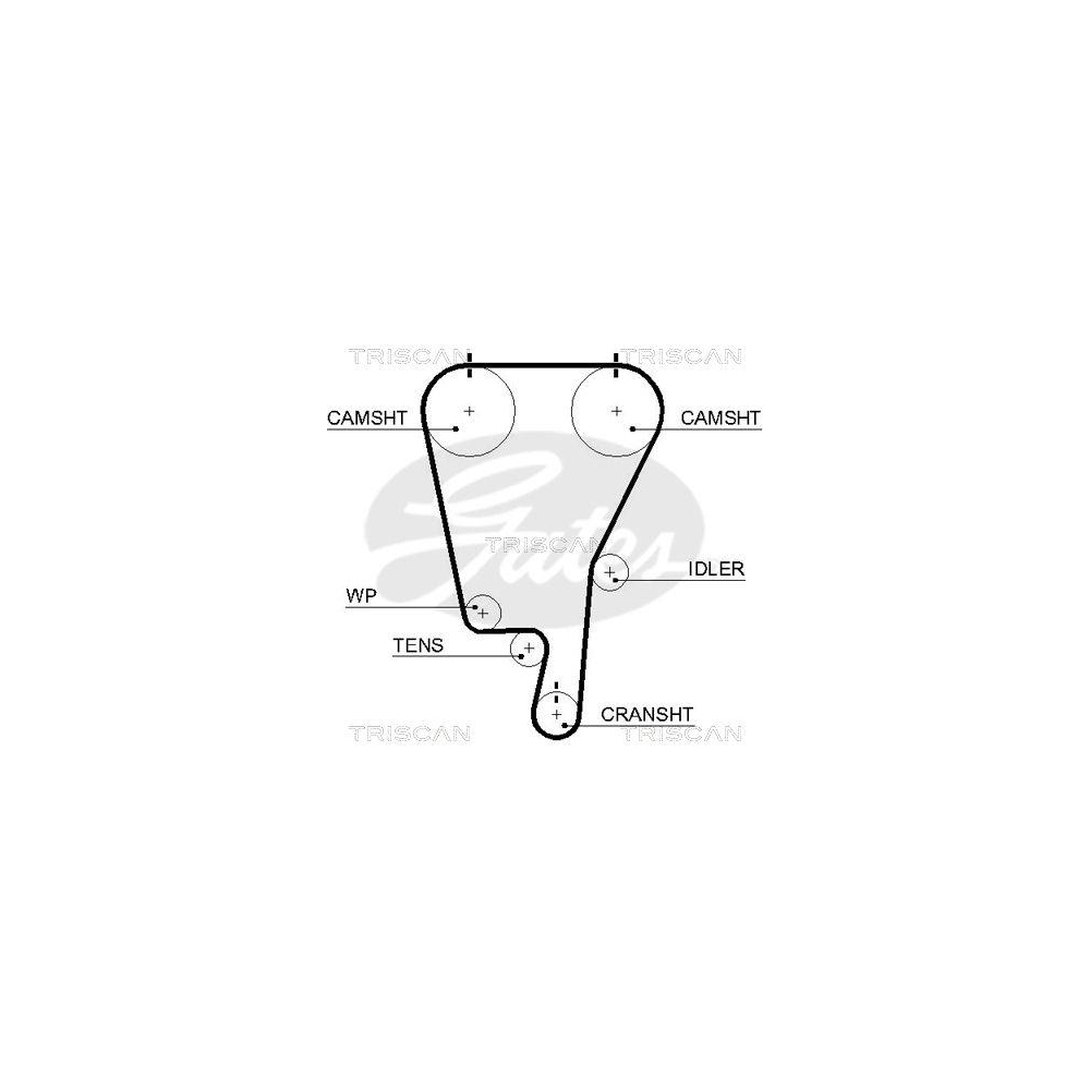 Zahnriemen TRISCAN 8645 5553xs für