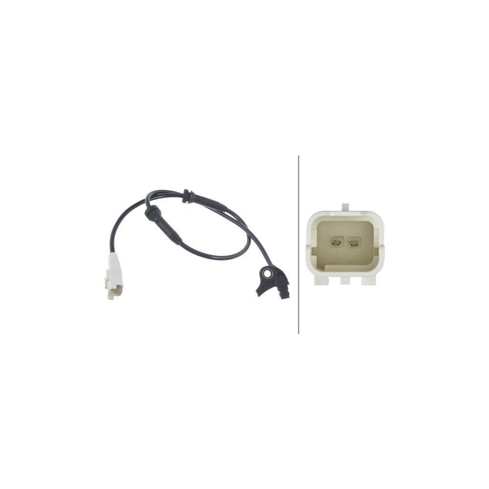 HELLA Sensor, Raddrehzahl 6PU 009 106-371 für CITROËN PEUGEOT CITROËN/PEUGEOT