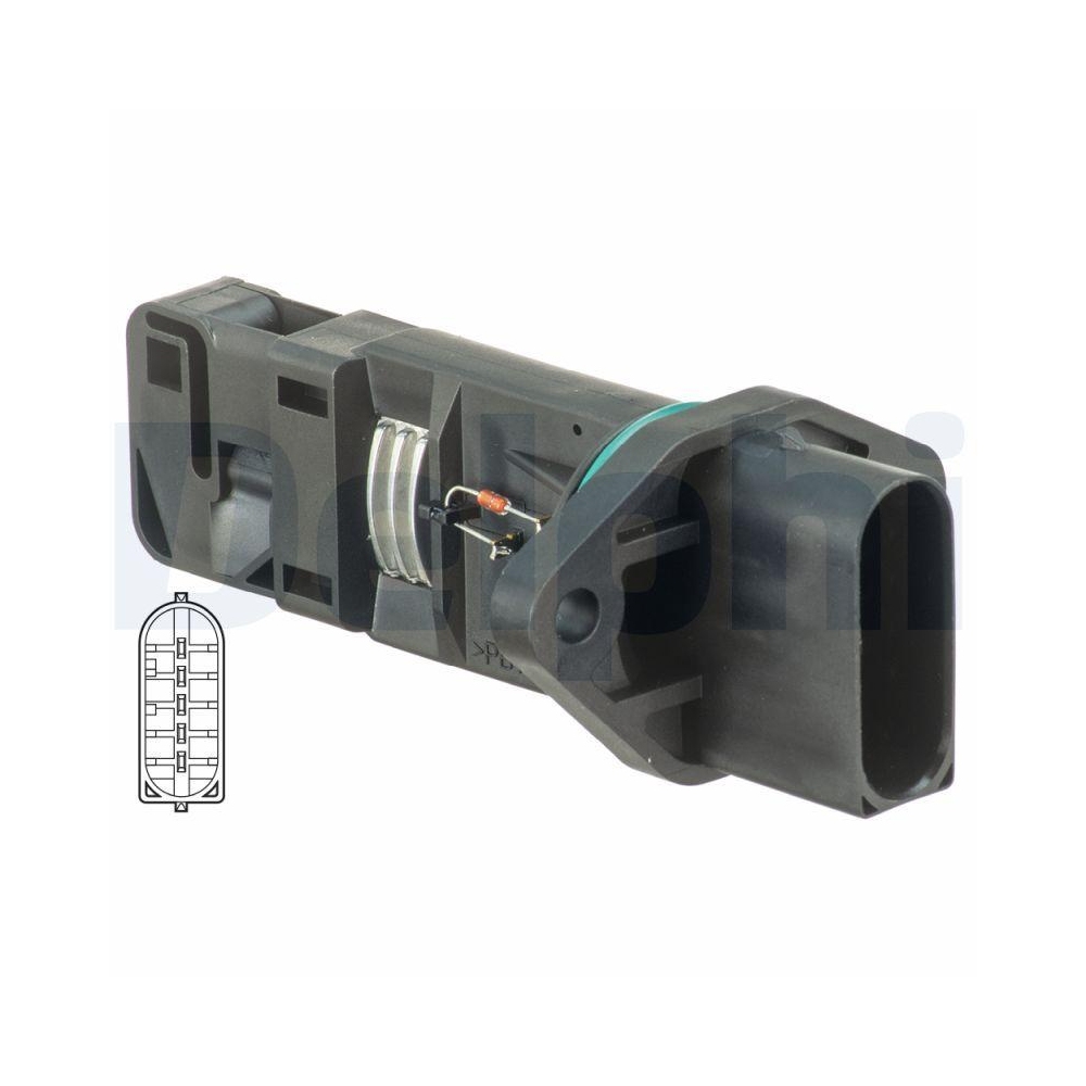 Luftmassenmesser DELPHI AF10467-12B1 für CHRYSLER MERCEDES-BENZ LAND ROVER