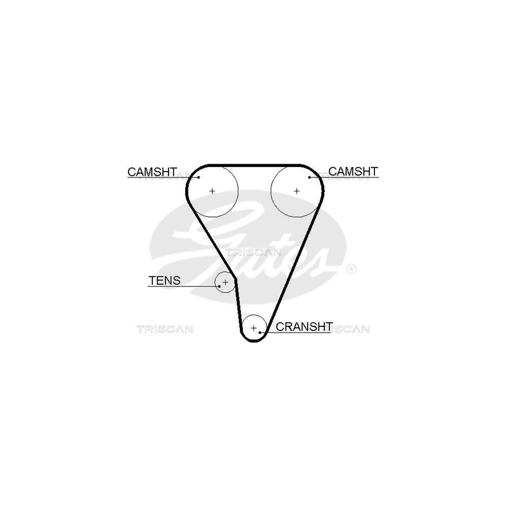 Zahnriemen TRISCAN 8645 5289xs für DANA