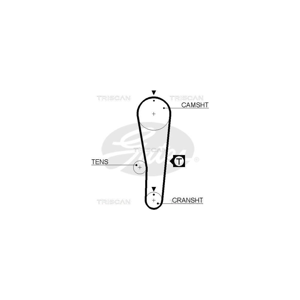Zahnriemen TRISCAN 8645 5393xs f&uuml;r SUBARU SUZUKI DANA