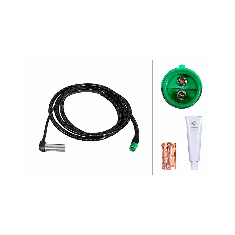 HELLA Sensor, Raddrehzahl 6PU 230 052-421 für SCANIA, Vorderachse