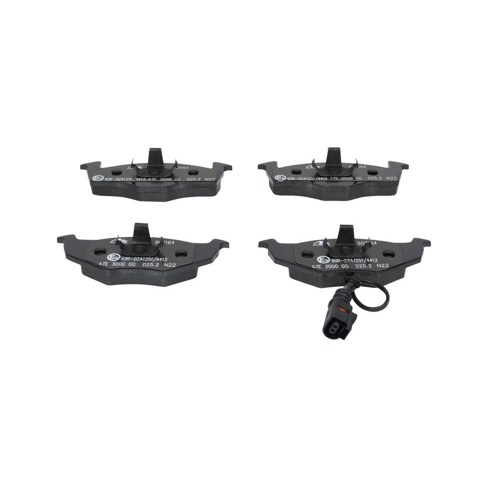 Bremsscheibe ATE 24.0118-0137.1 für SKODA VAG, Vorderachse